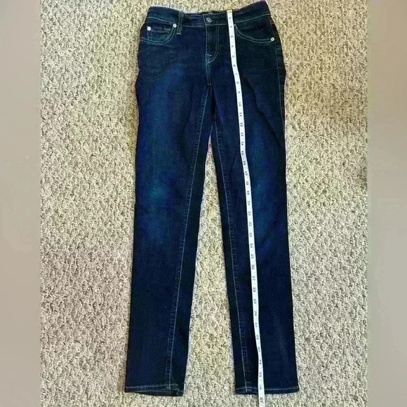 7 For All Mankind The Slim Cigarette Dark Wash Skinny Jeans Size 24 - Picture 13 of 14